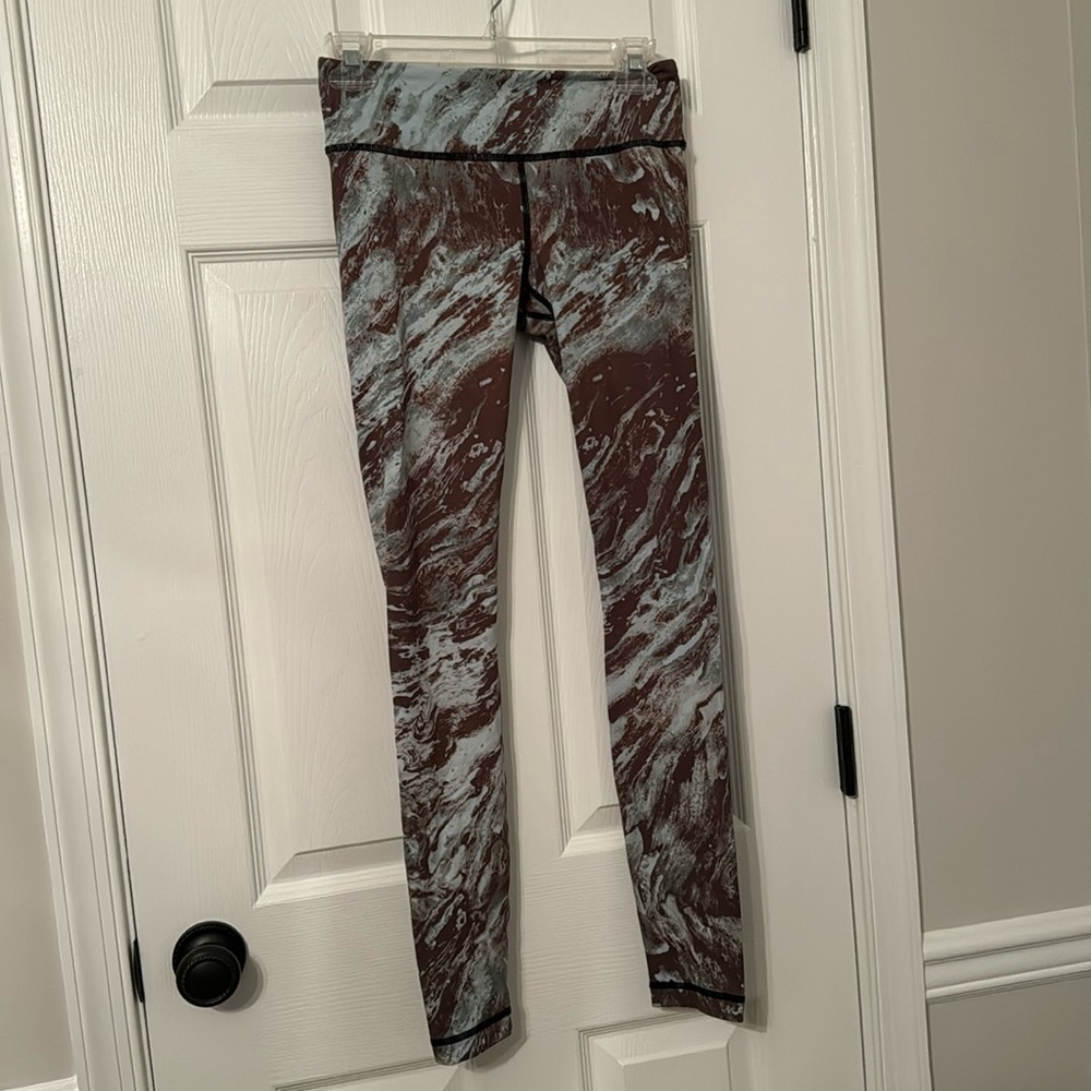 VMMA leggings green gray black marble print small